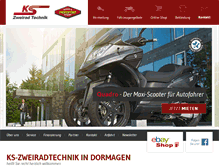 Tablet Screenshot of ks-zweiradtechnik.de